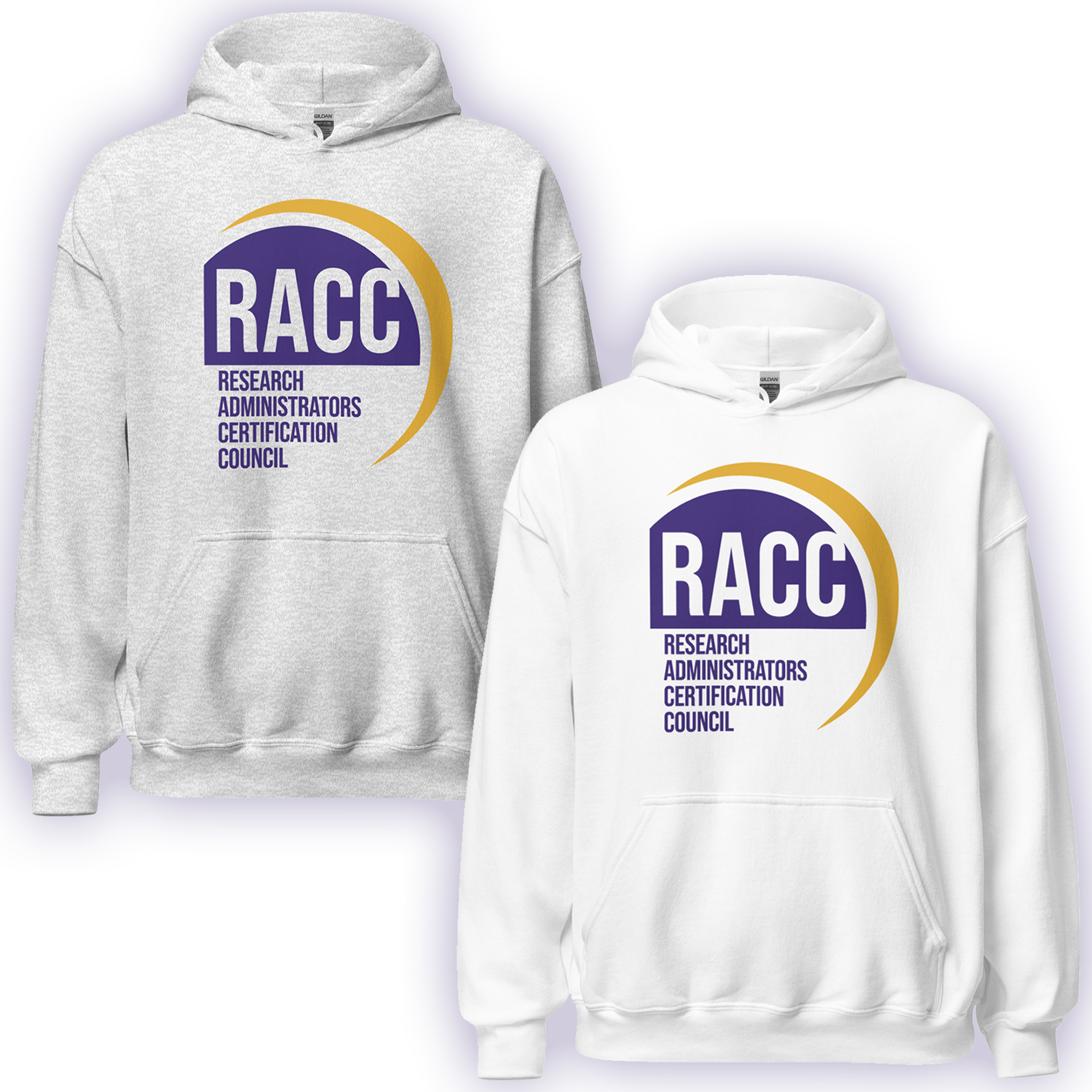 RACC Logo White or Grey Hoodie